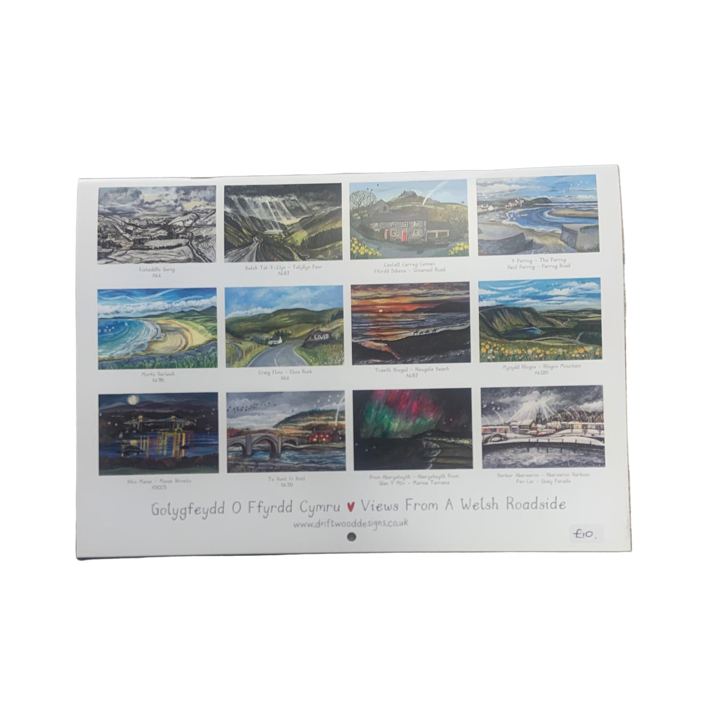Back of driftwood 2026 calendar