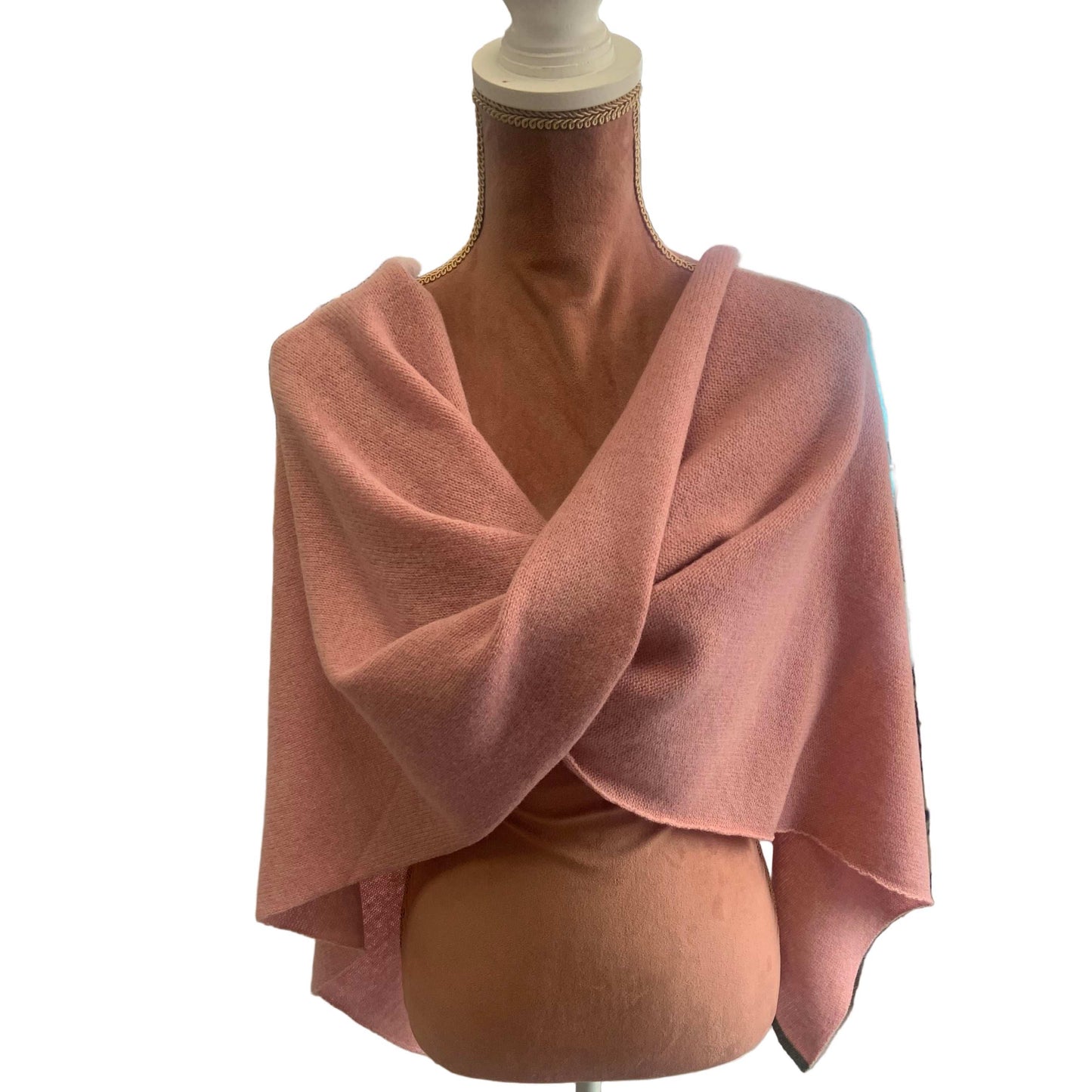 Blush mini poncho
