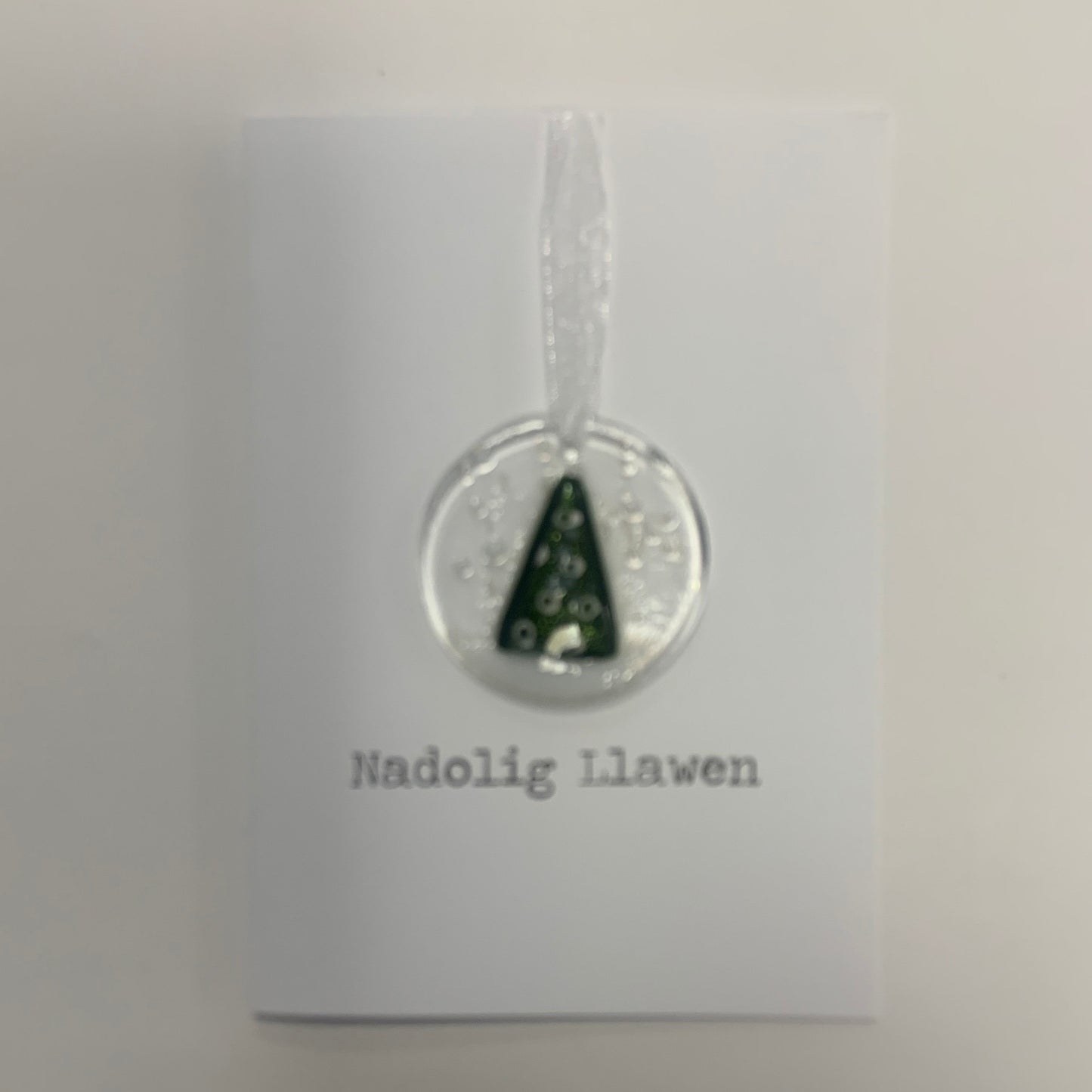Christmas globe glass decoration card