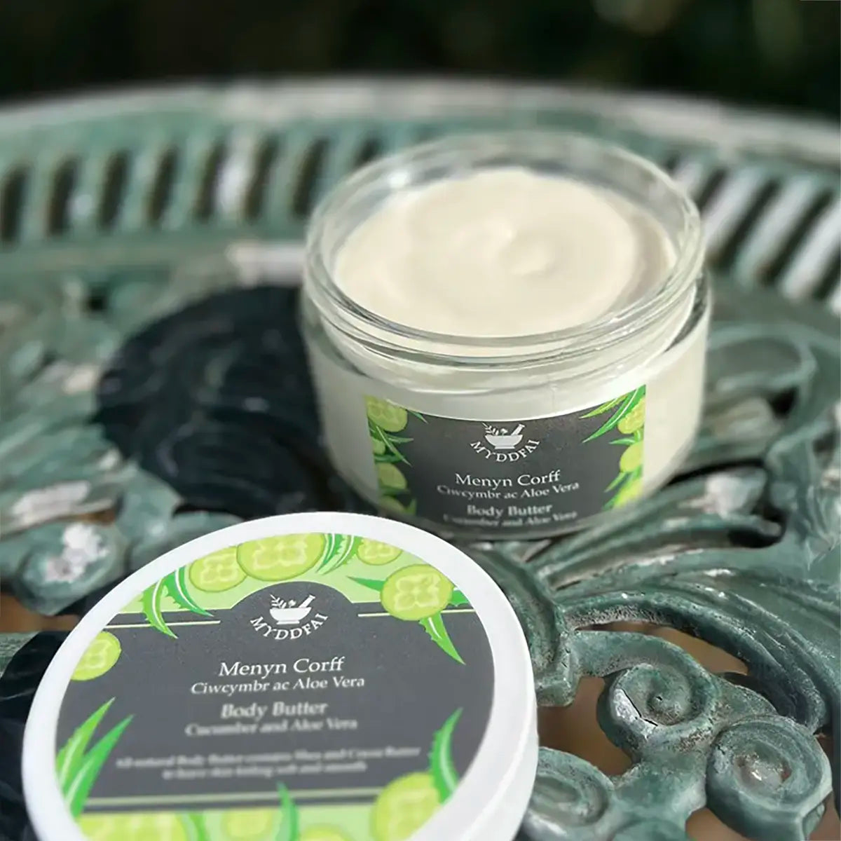 Cucumber and aloe vera body butter