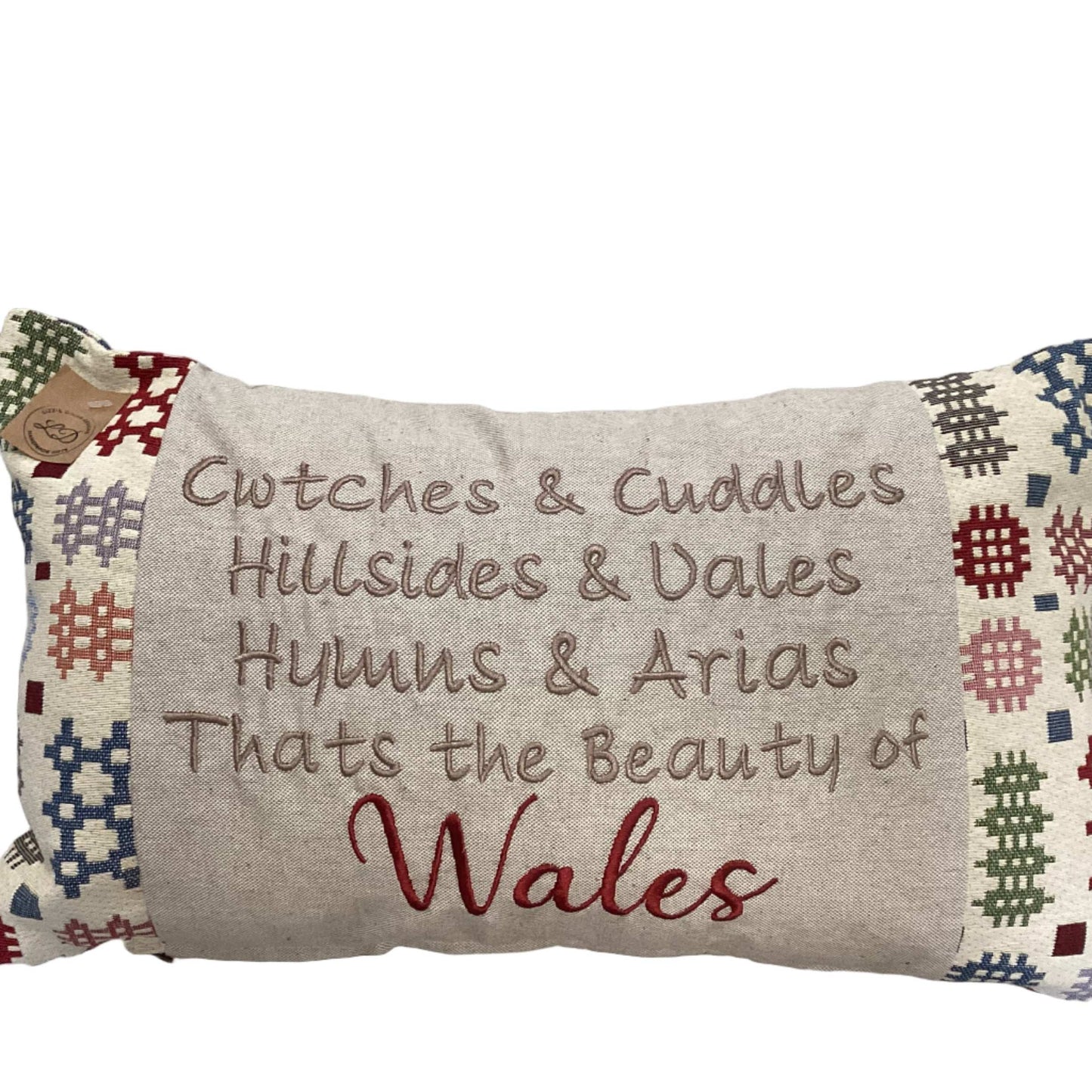 Cwtches and cuddles tapestry cushion