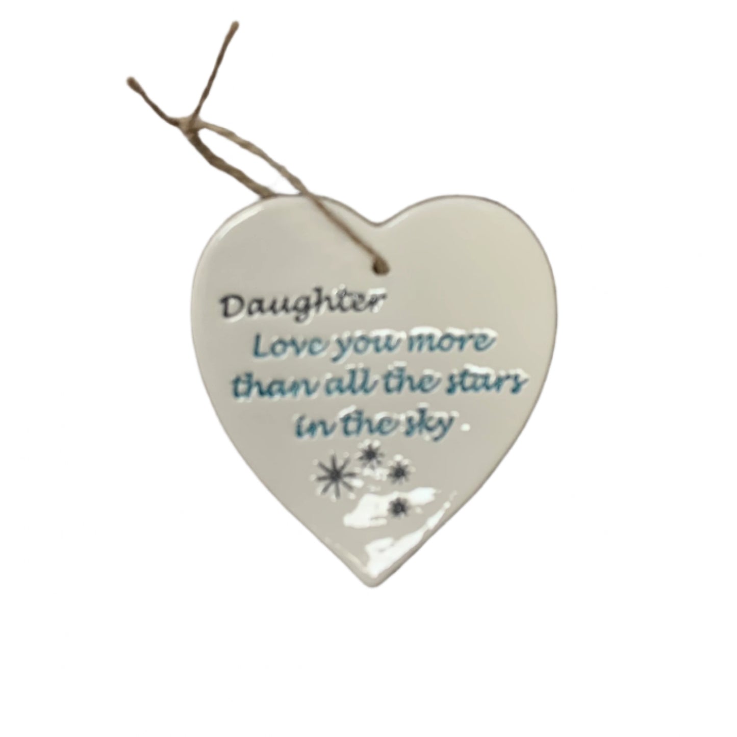 Daughter ceramic heart | Gifts of Wales
