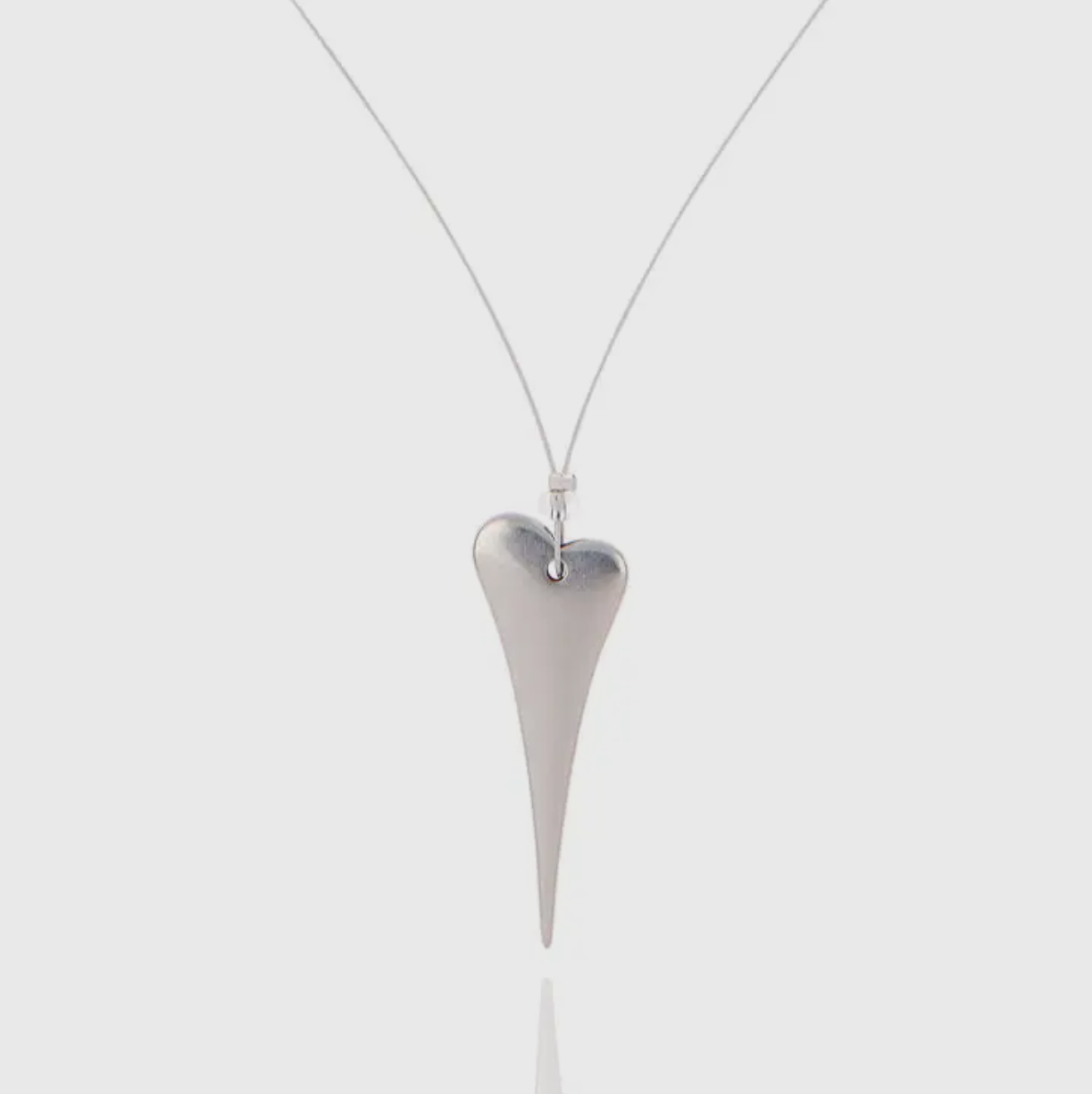 Elongated heart necklace