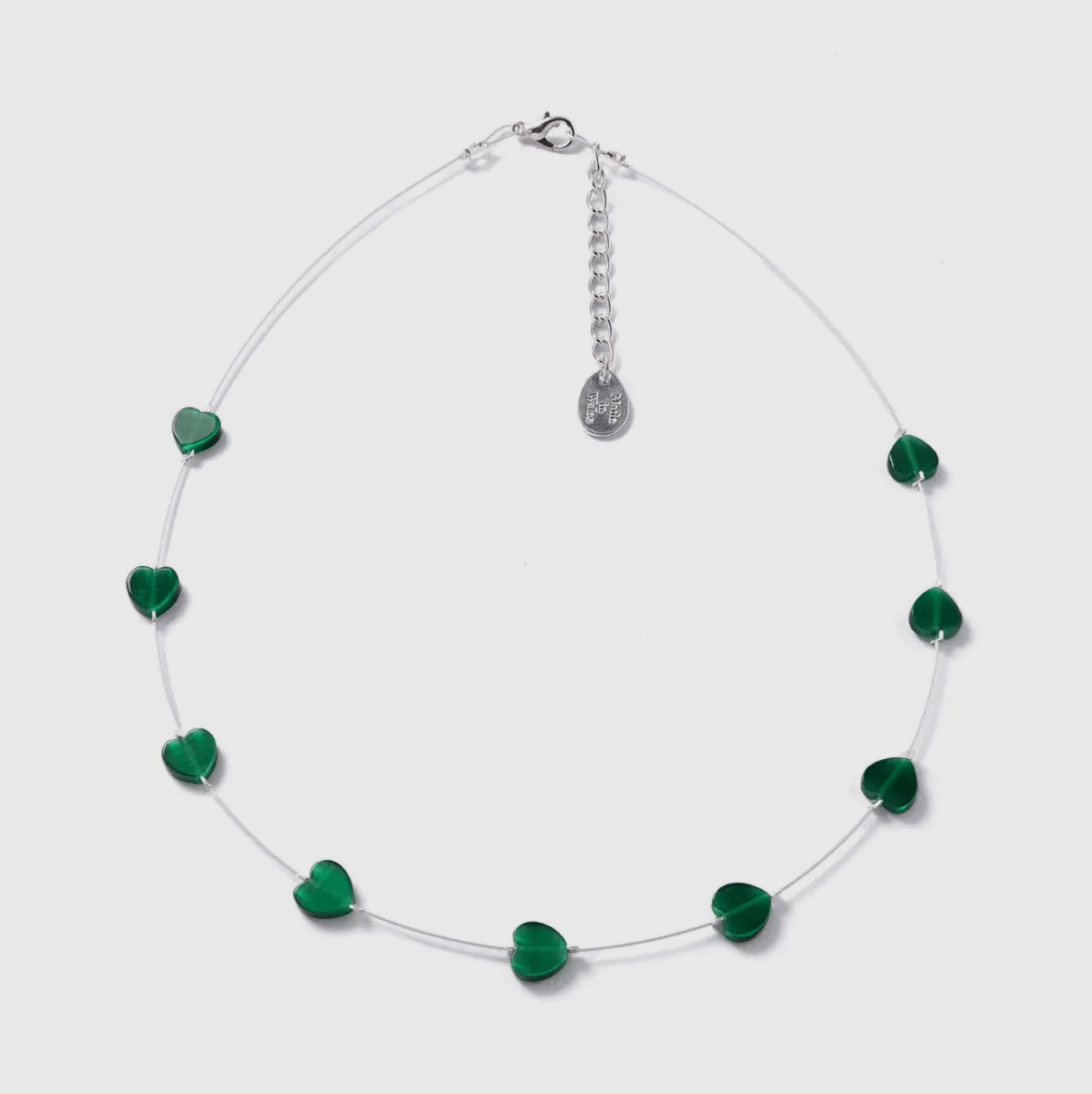 Emerald heart necklace
