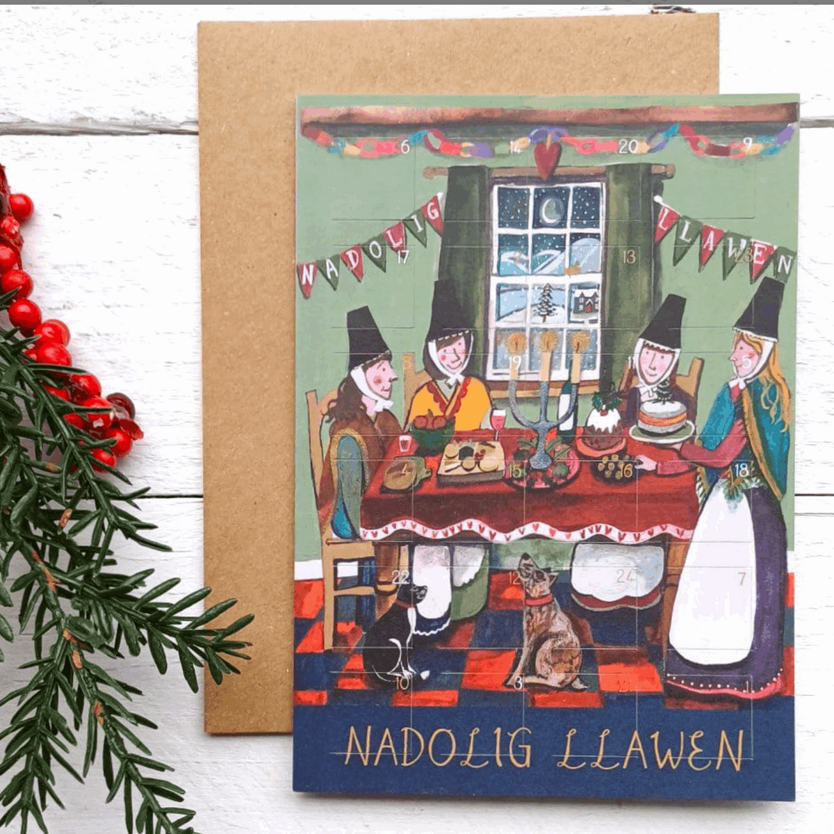 Feast Nadolig advent card