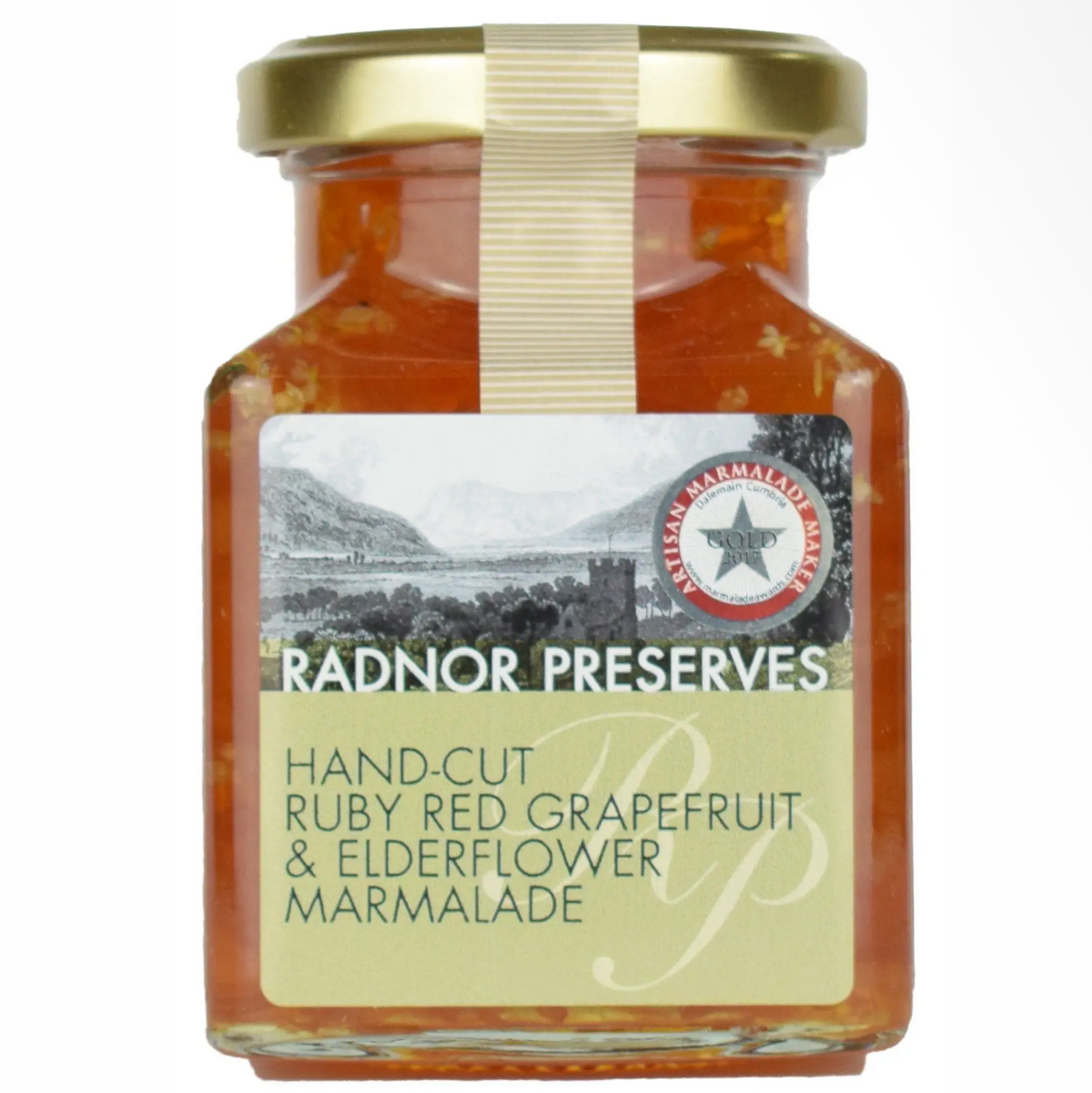 Hand-cut ruby red grapefruit and elderflower marmalade