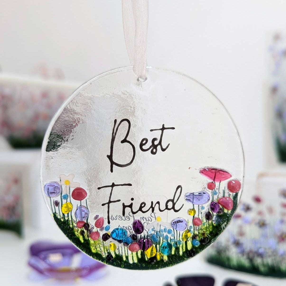 Handmade Fused Glass Hanging Decoration