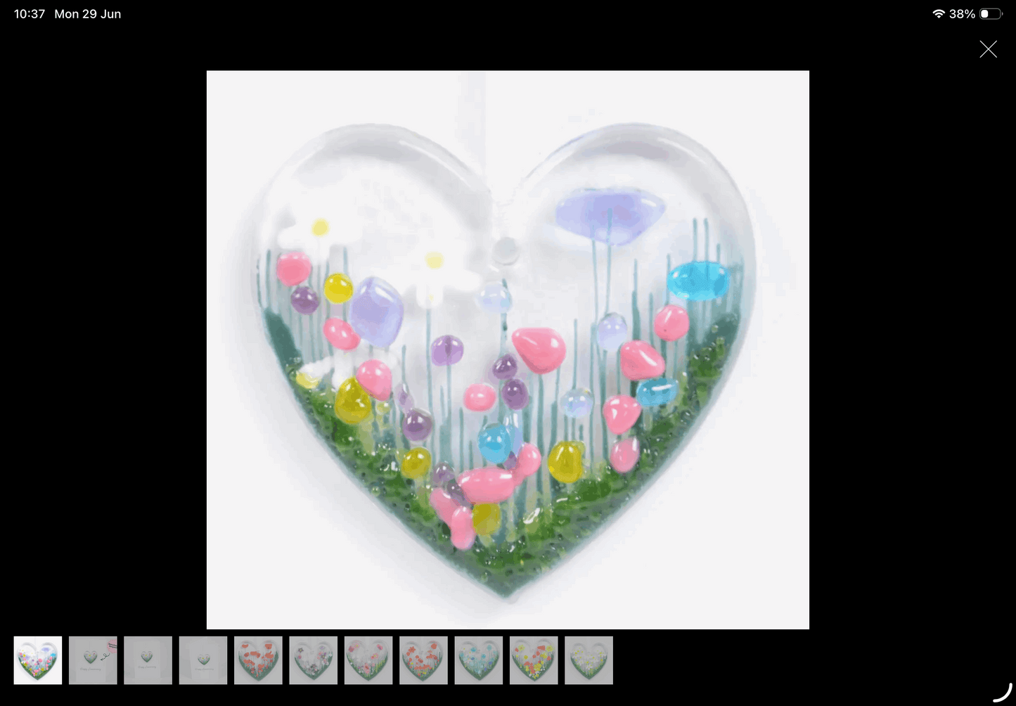 Happy anniversary card wildflower heart