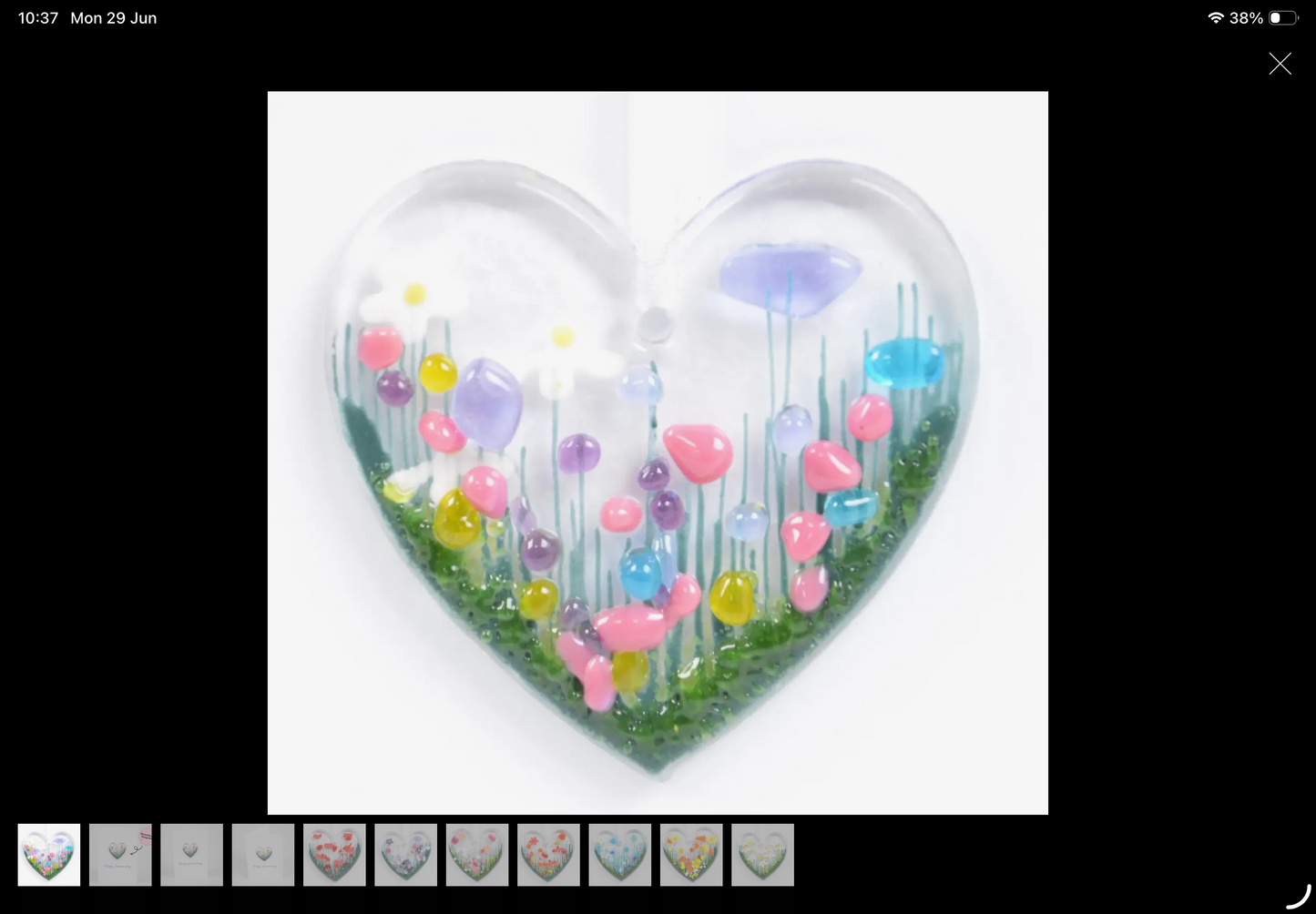 Happy anniversary card wildflower heart