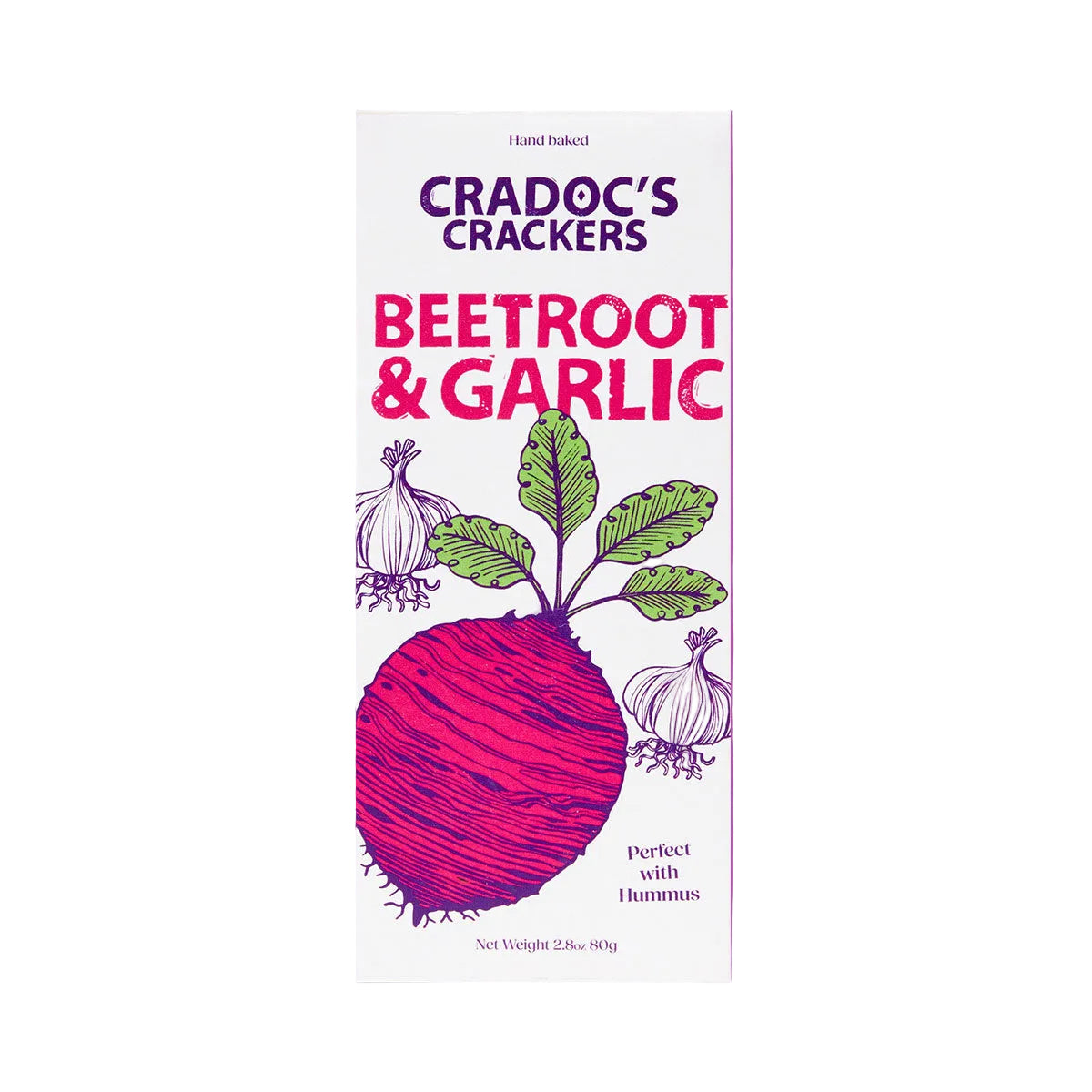 Cradoc’s crackers Beetroot and garlic