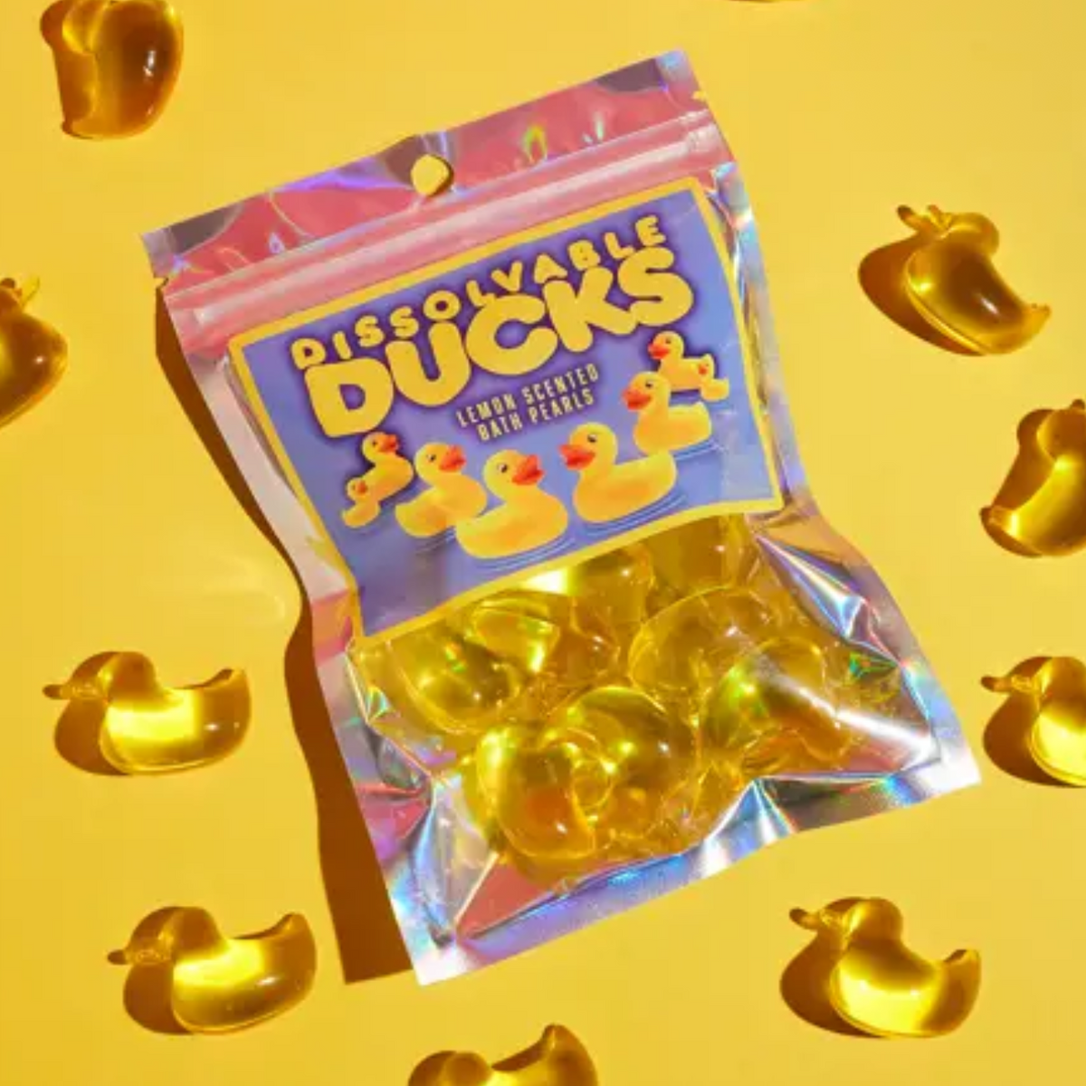 Lemon duck bath pearls