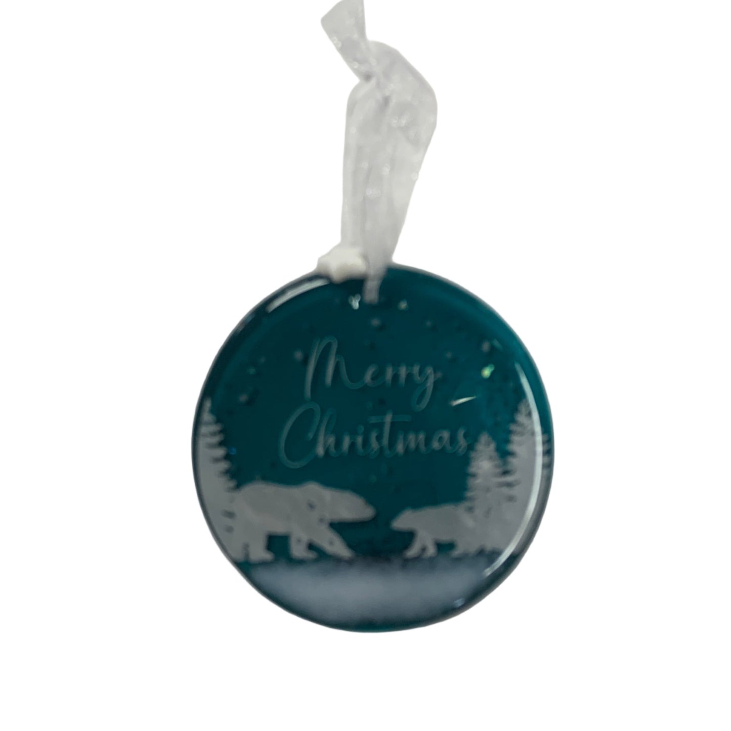 Merry Christmas polar bear decoration