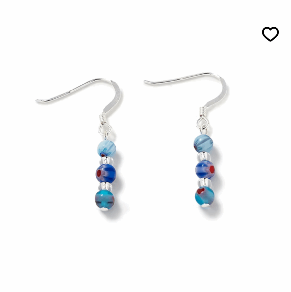 Mini millefiore cool earrings