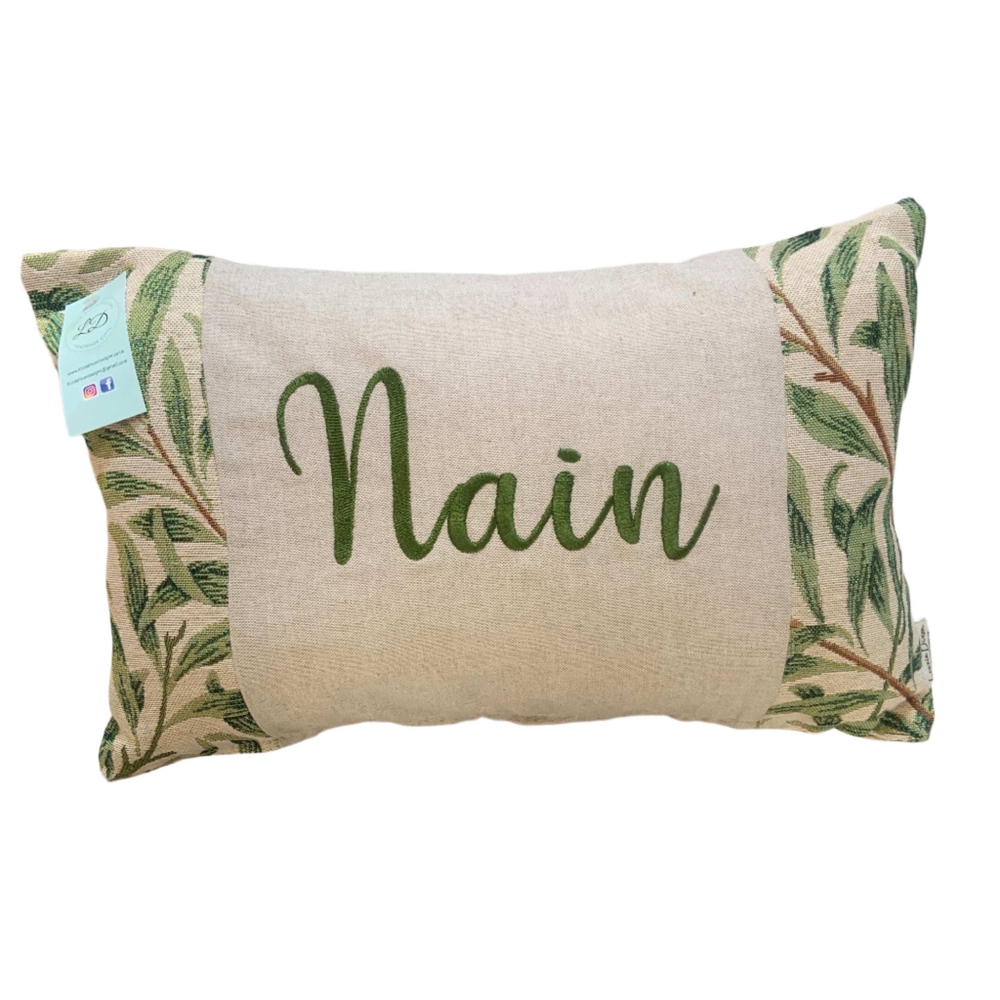 Nain cushion William Morris | Gifts of Wales