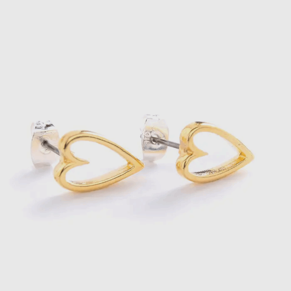 Open heart earrings