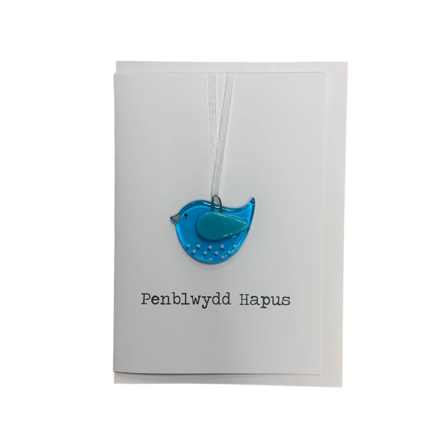 Penbwydd hapus bird card