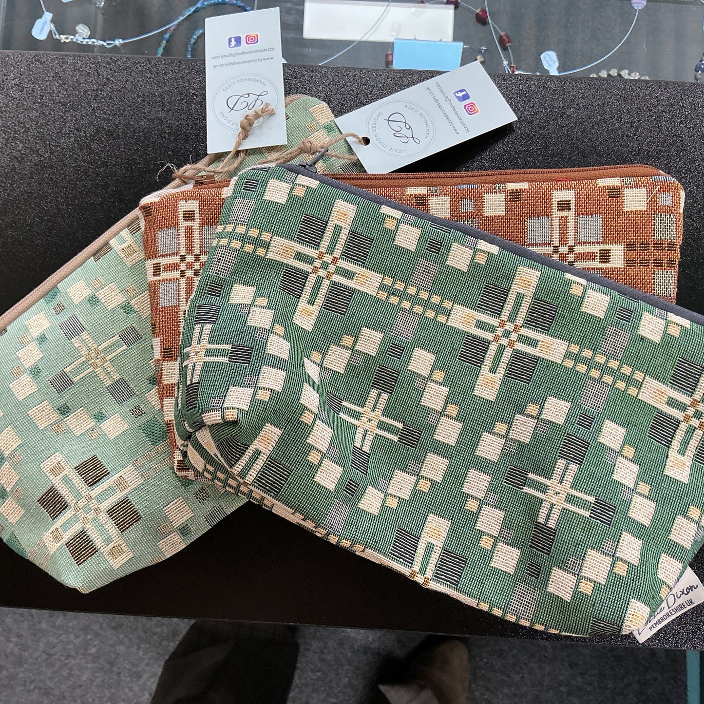 Welsh tapestry wash bag