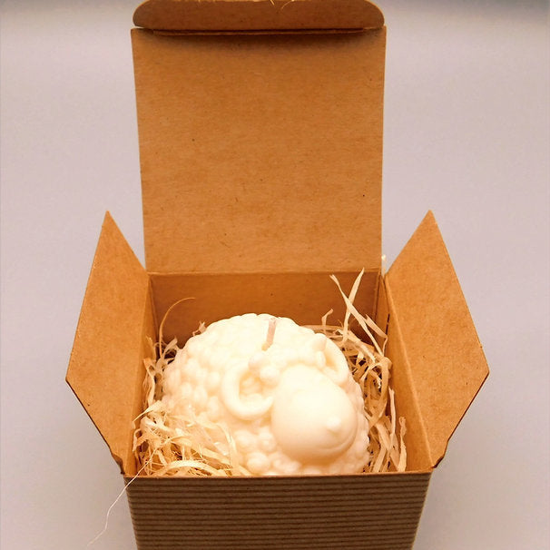 White sheep candle
