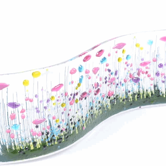 Wildflower glass wave | Gifts of Wales