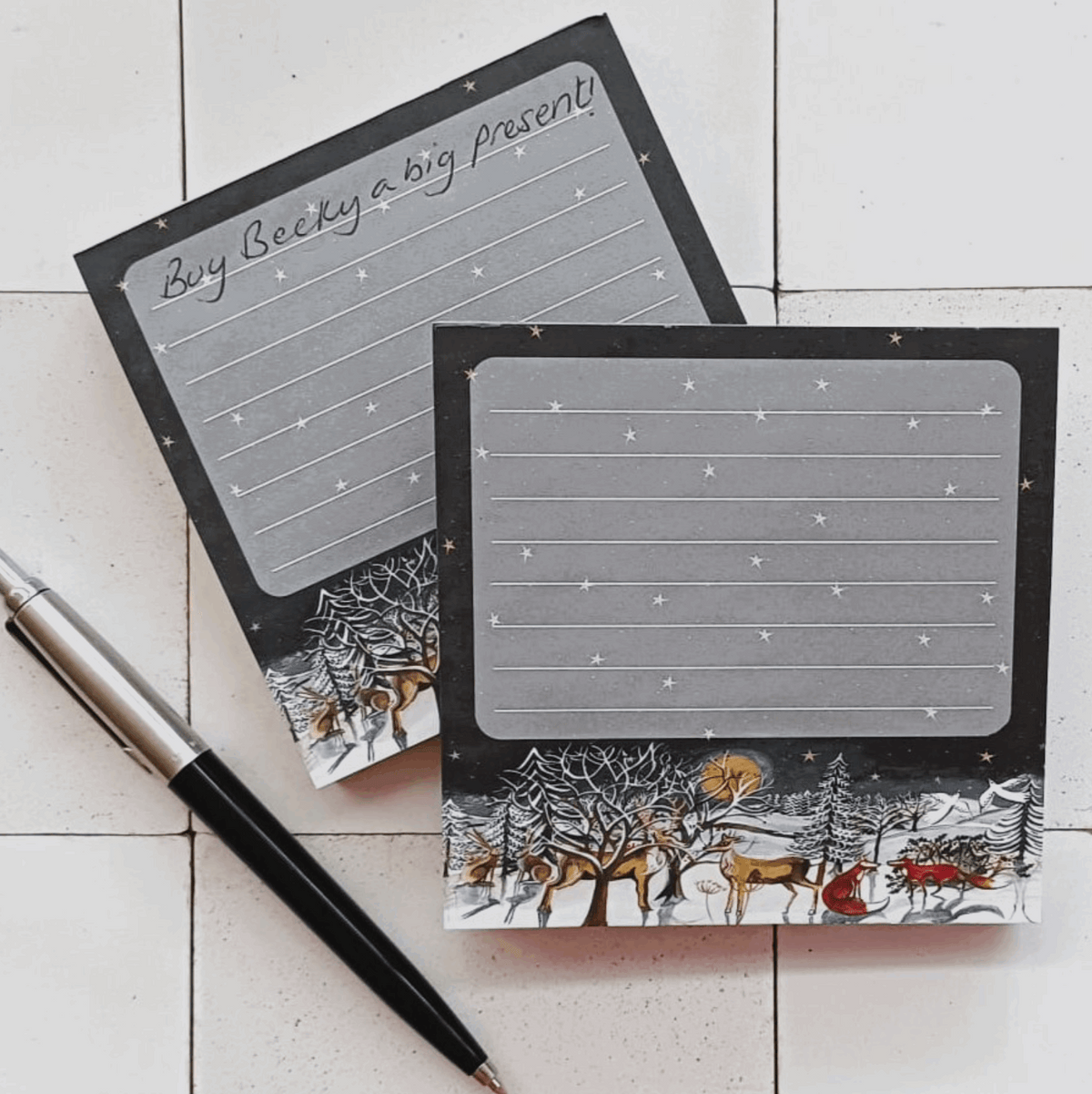 Winter memo pad