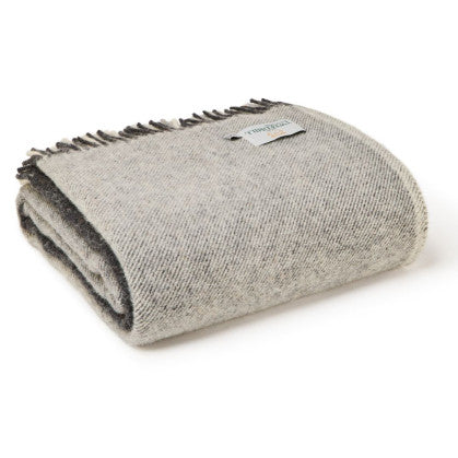 charcoal check throw