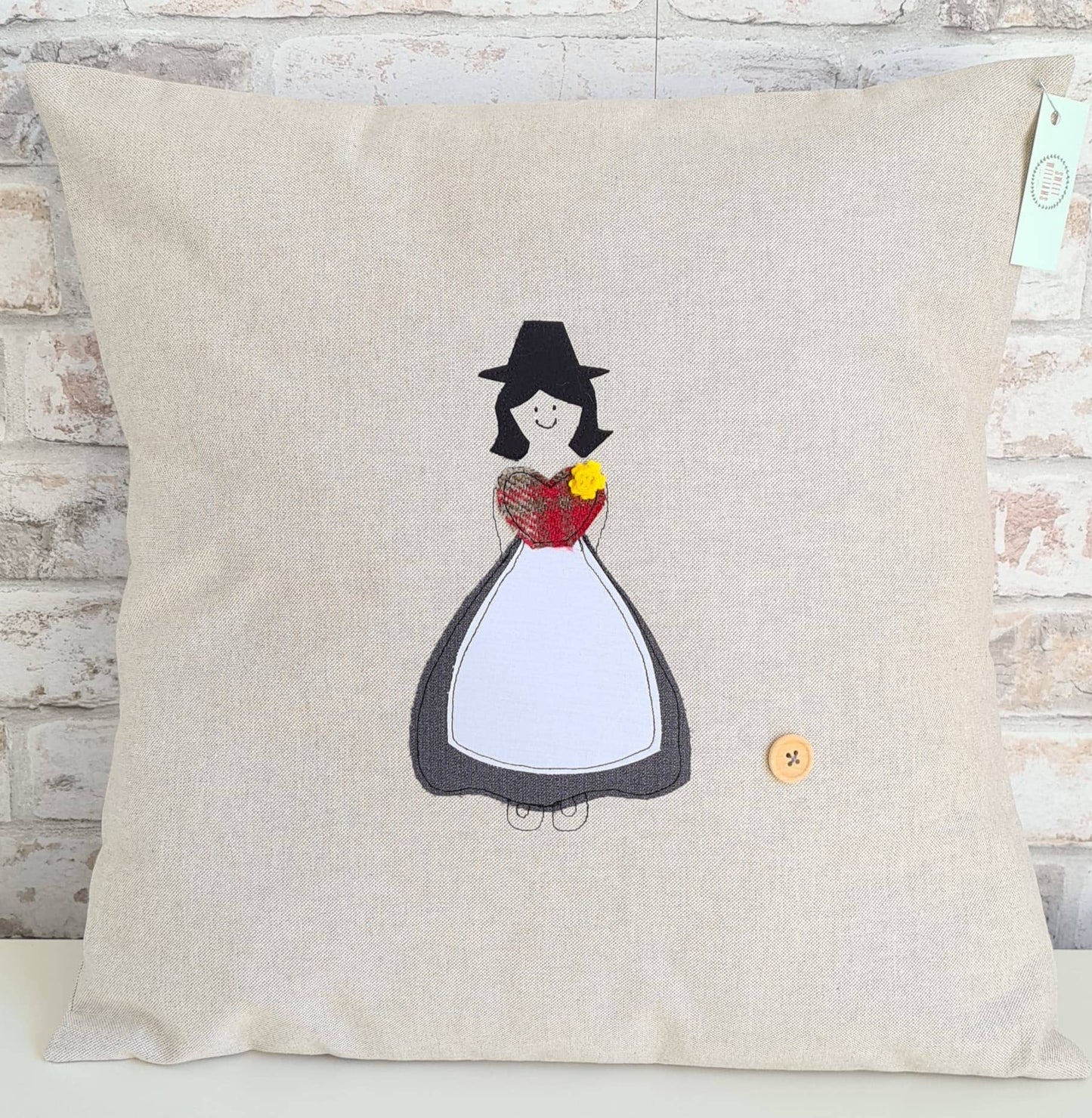 Welsh lady cushion