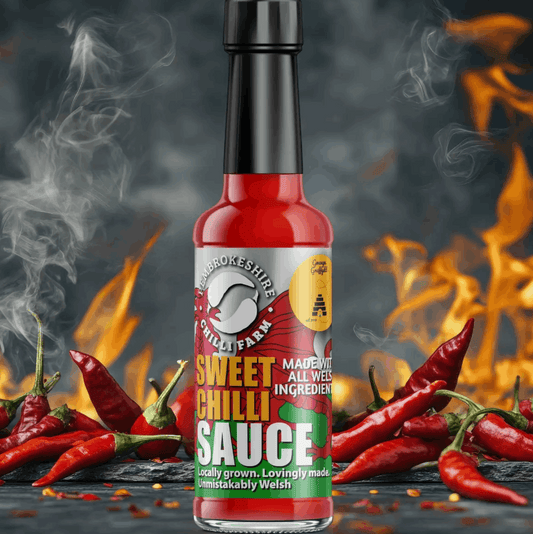 All Welsh ingredient sweet chilli sauce