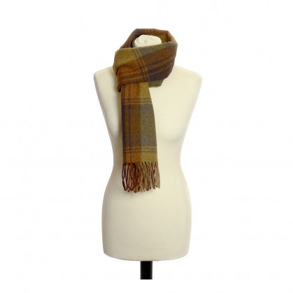 Autumnal check scarf|Gifts of Wales