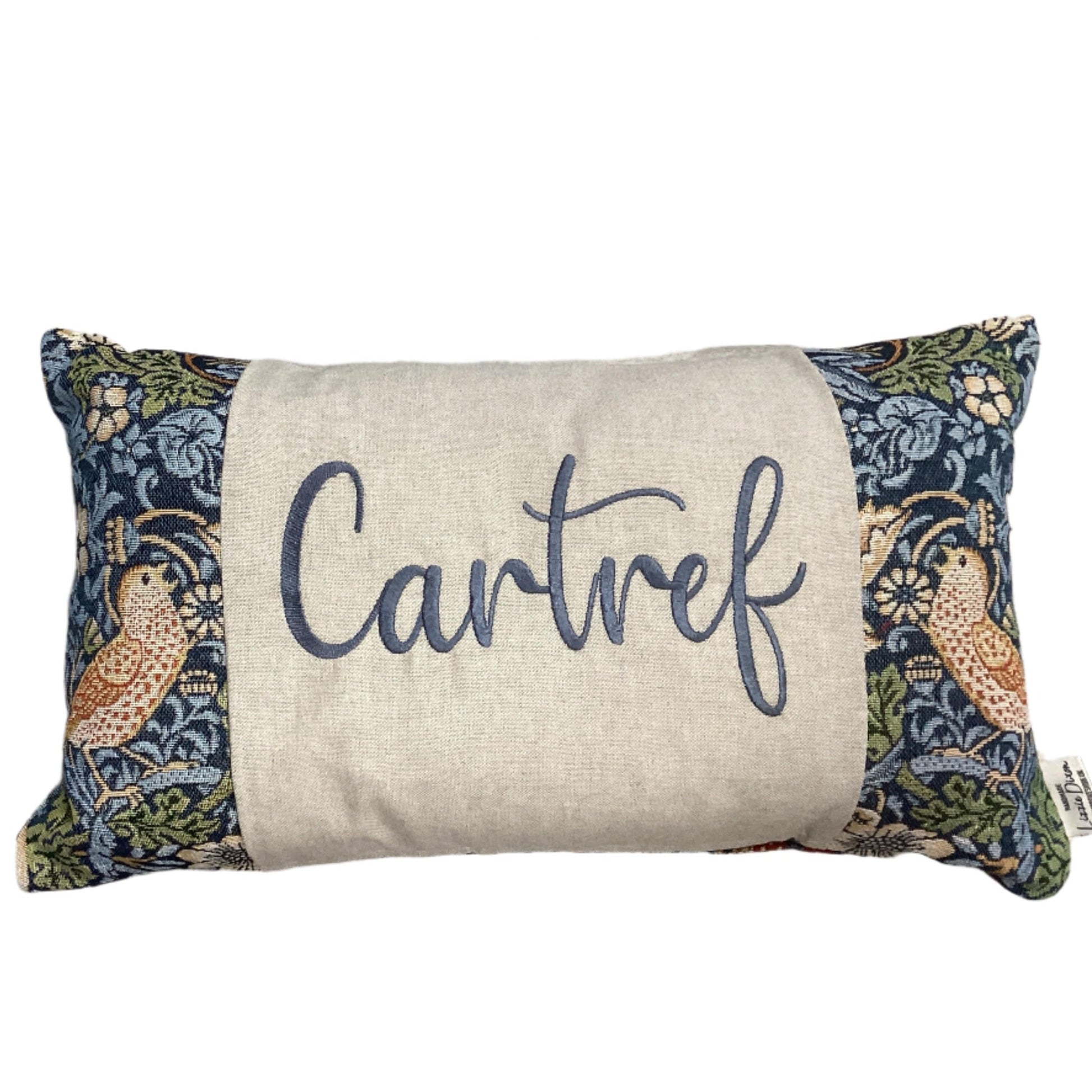 Cartref cushion- William Morris tapestry design