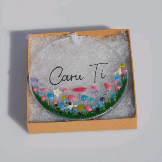 Caru ti hanging glass decoration