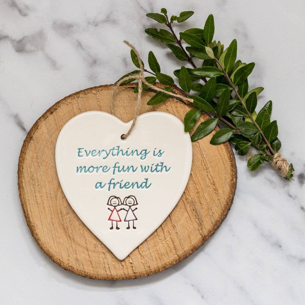 Caru ti - Handmade ceramic heart|Gifts of Wales|Gifts of Wales 