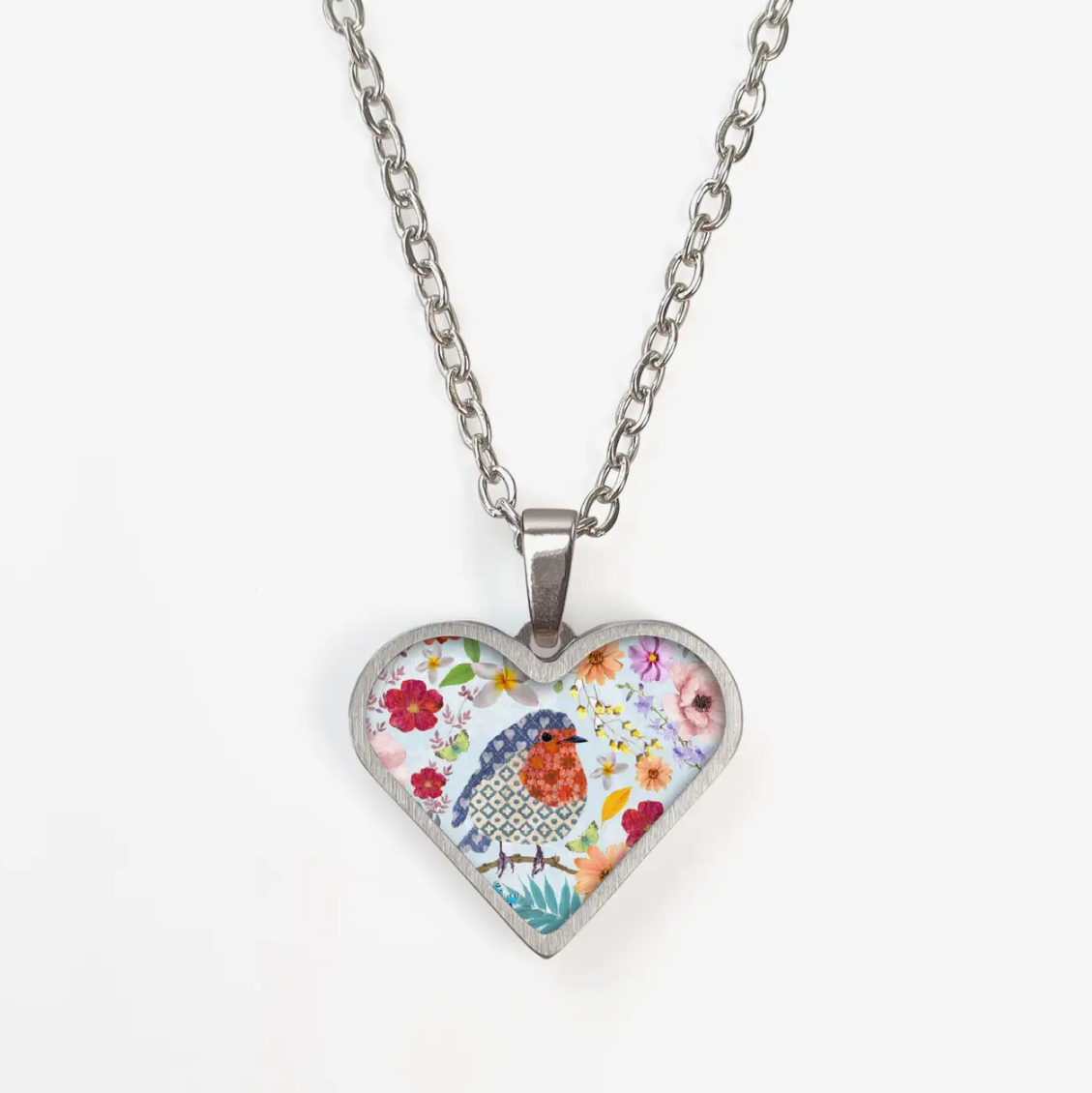 Ceramic robin pendant