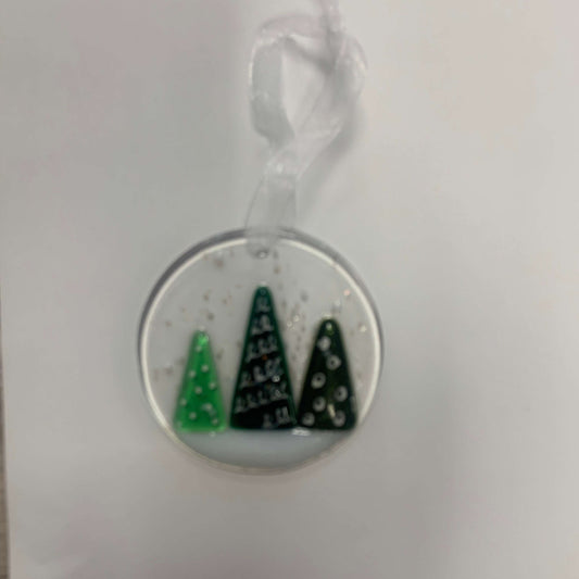 Christmas trees in snow Decoration
