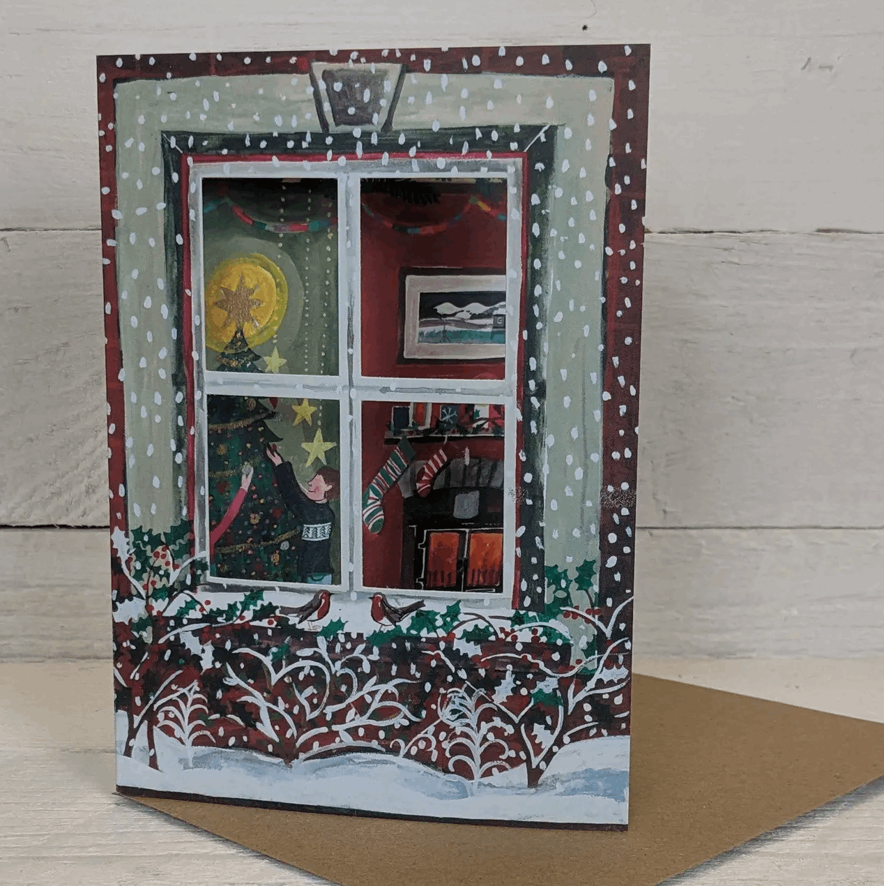 Christmas window card
