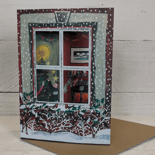 Christmas window card