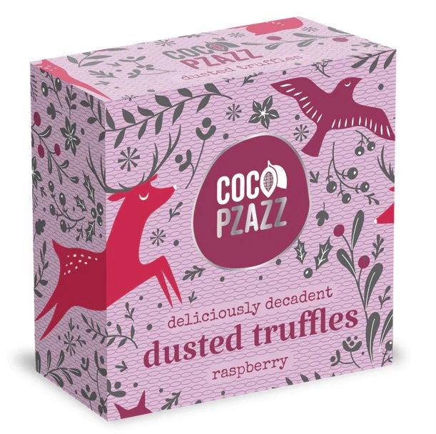 Christmas Raspberry dusted truffles 