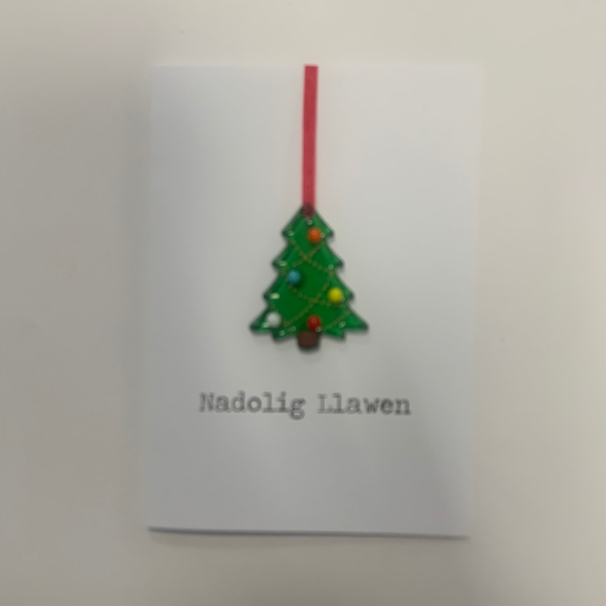 Christmas tree decoration card