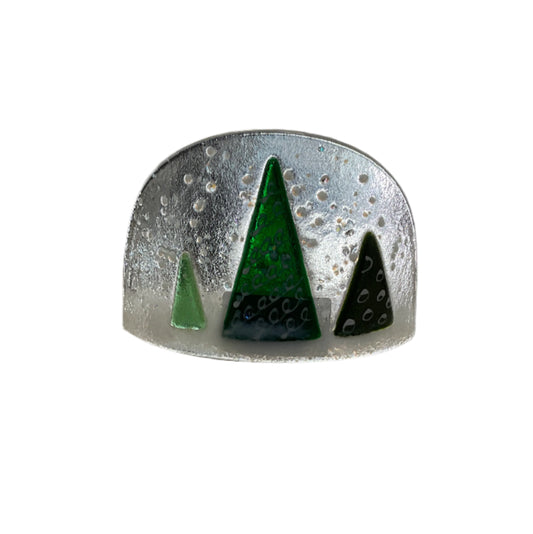 Christmas tree glass curve| Gifts of Wales