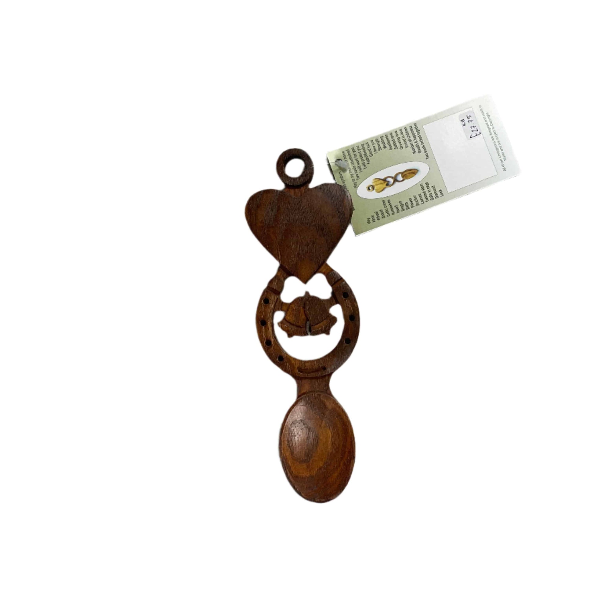 Chunky wedding lovespoon - dark