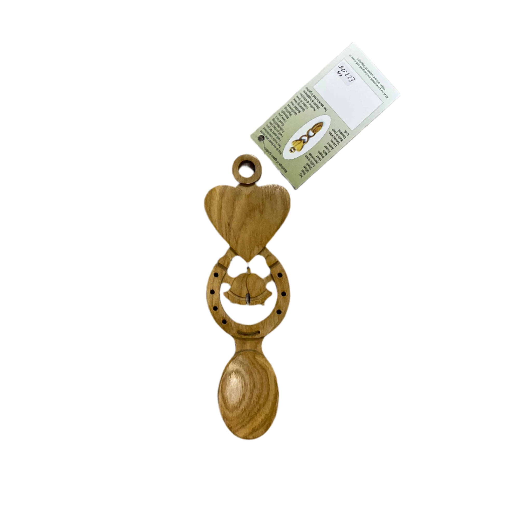 Chunky wedding lovespoon - light