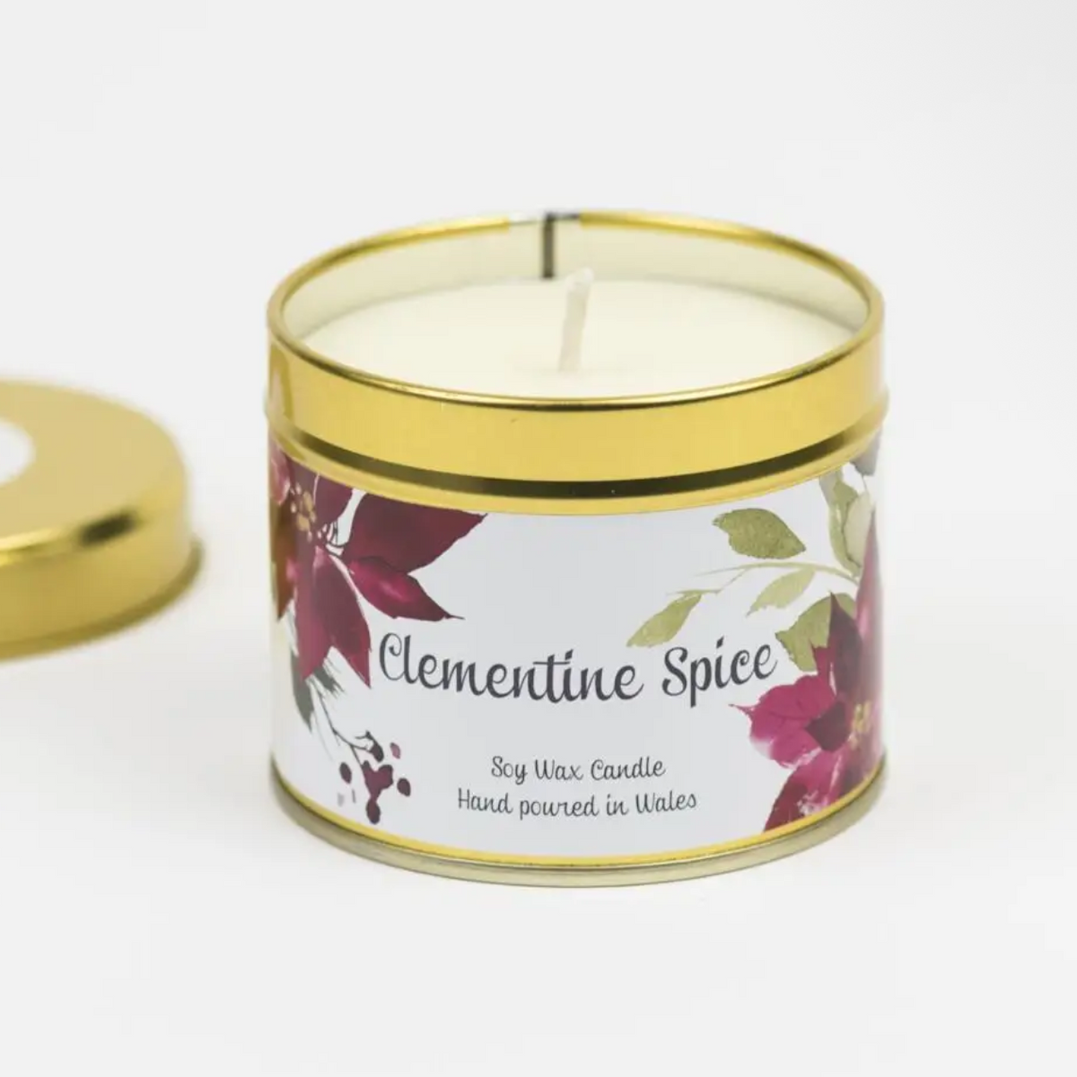 Clementine spice tin candle