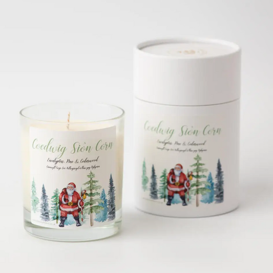 Coedwig Siôn Corn candle