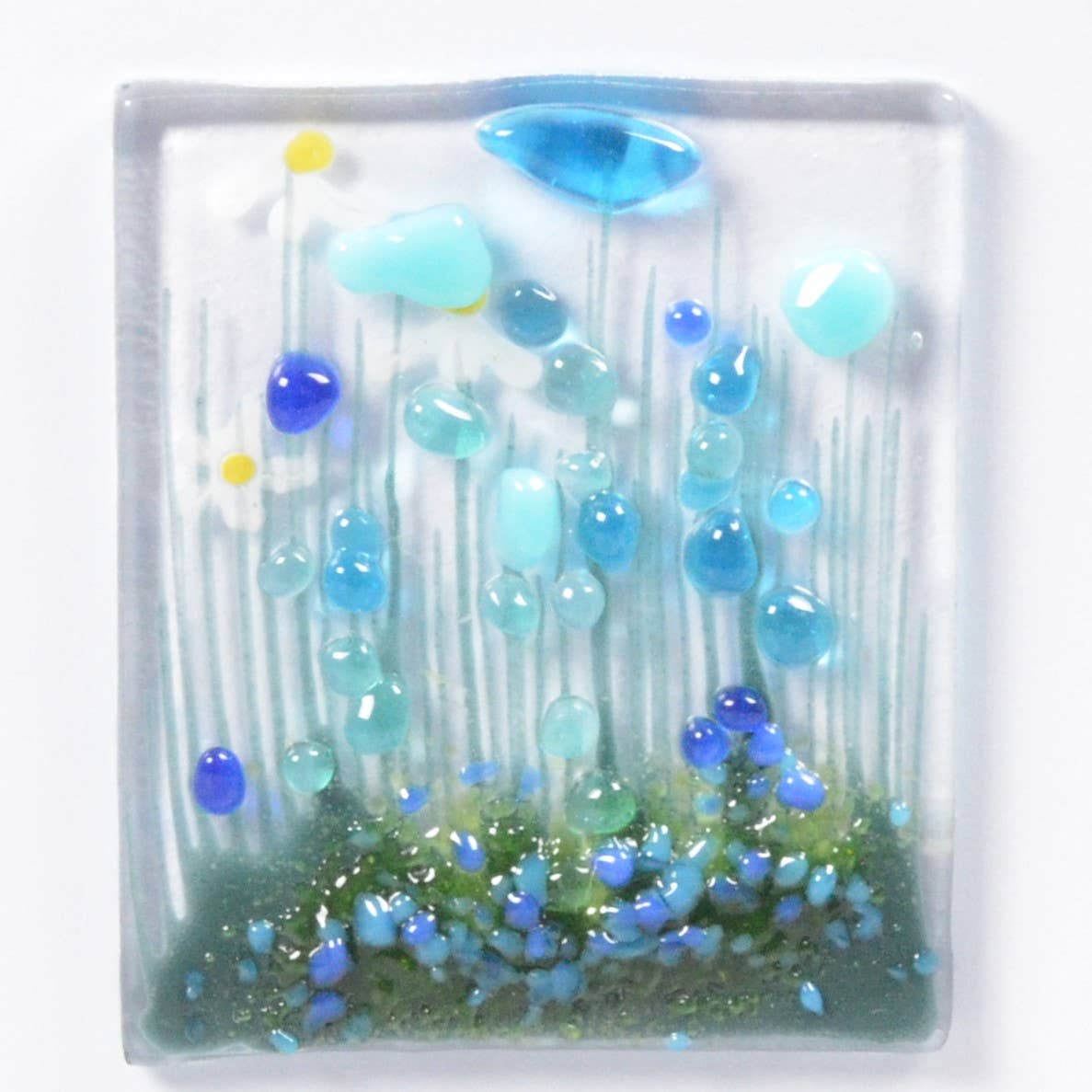 Cornflower glass token |Gifts of Wales