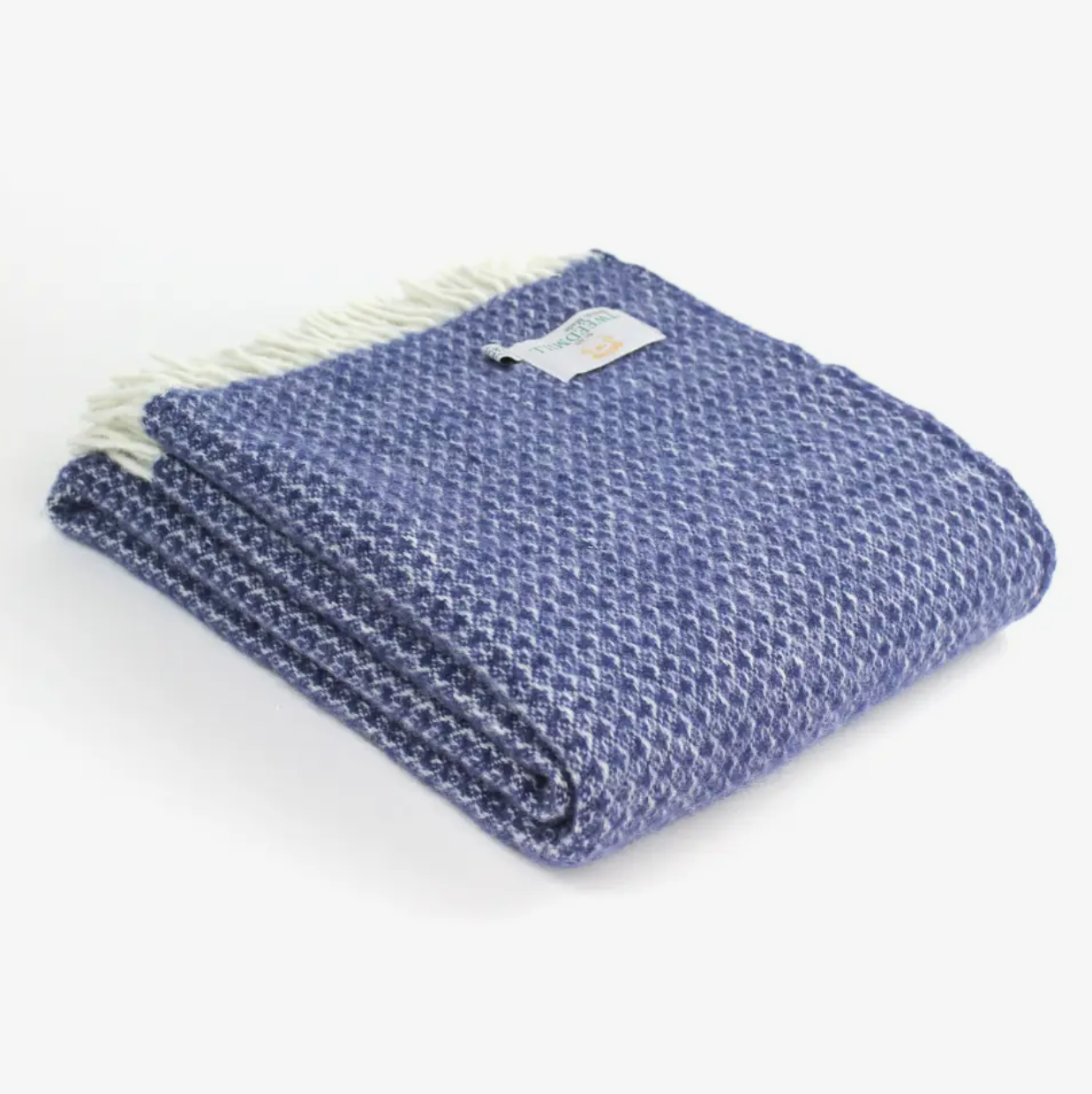 Crown blue riverweave throw