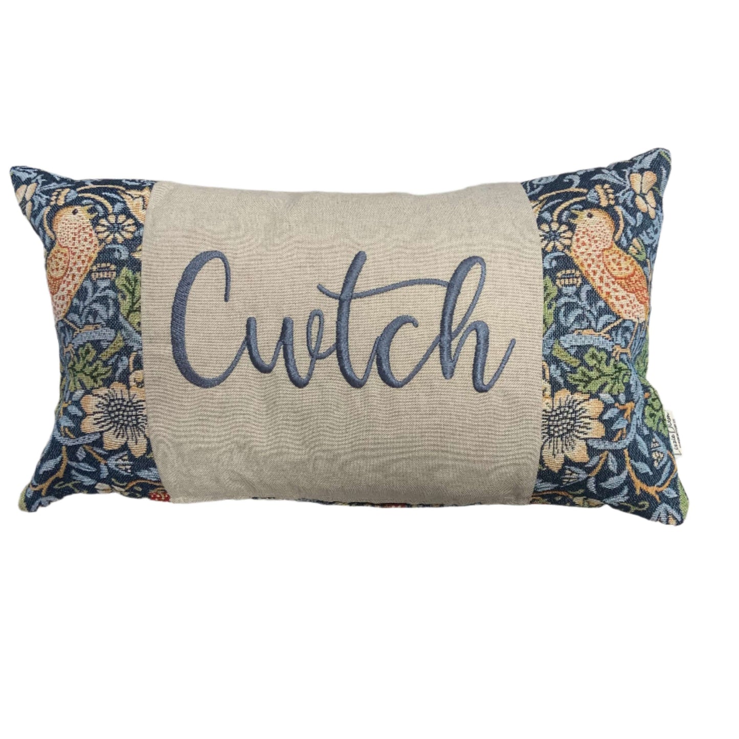 Cwtch cushion- William Morris tapestry design