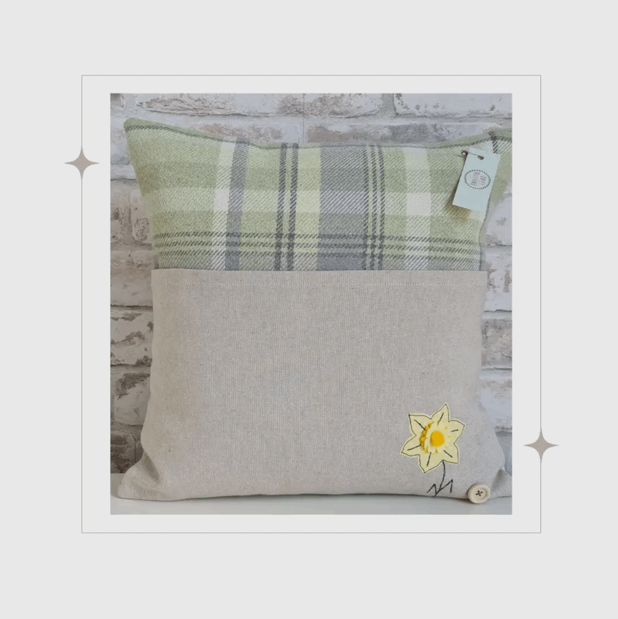 Daffodil reading cushion