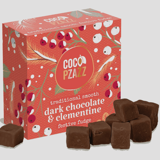 Dark chocolate and clementine fudge