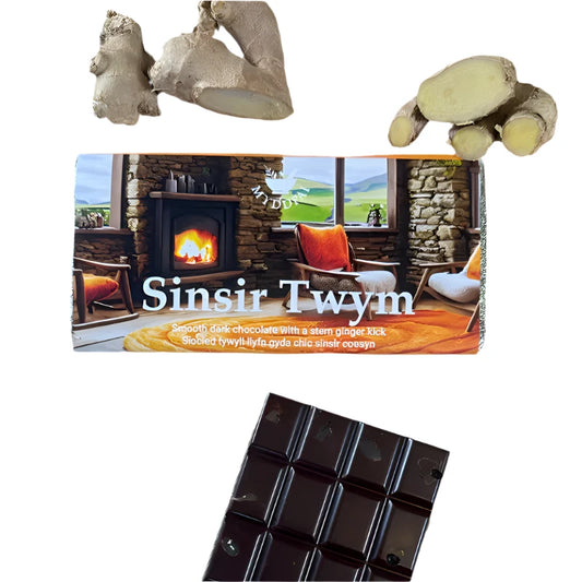 Dark chocolate and ginger bar