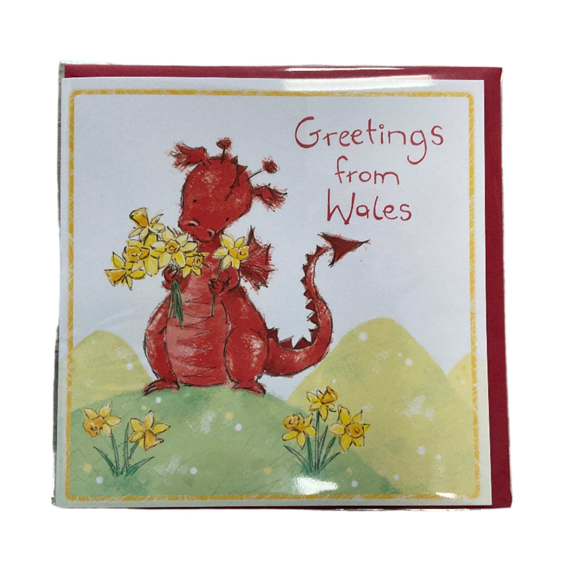 Greetings from wales card