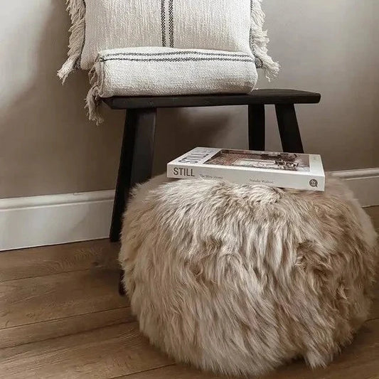 Eggshell Baa stool pouffe - Gifts of Wales